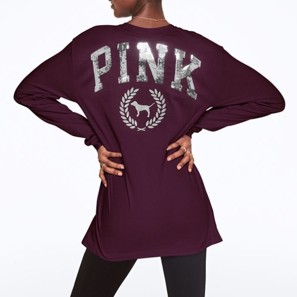 PINK Victoria's Secret | Tops | Nwt Pink Victorias Secret Bling Long ...